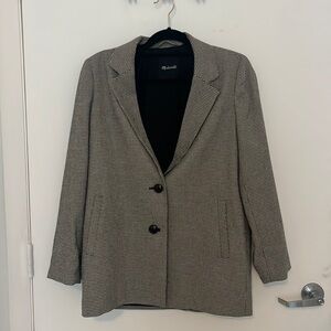 Madewell Houndstooth Blazer